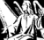 Black & White Angel Clip Art