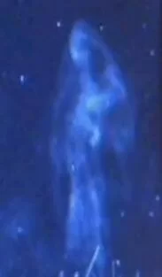 Misty figure believe to be a Mary apparition.