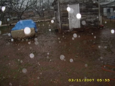 orbs caused by rain drops
