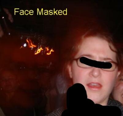 face over should ghost spooky picture