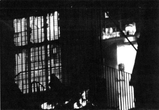 burning building girl ghost photo