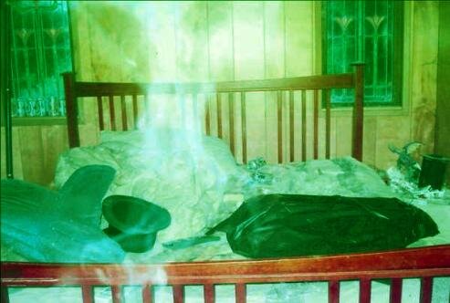 murder scene ghost picture