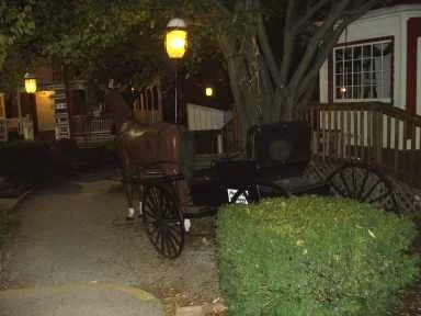 Gettysburg Carriage Ghost? An orb is photographed on the back of an old buggy.