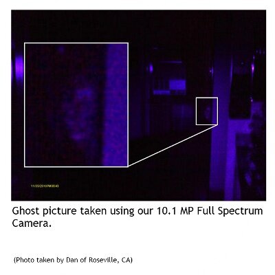 Head of Ghost Peering Around Corner