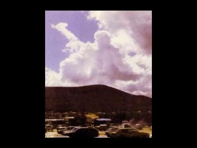 The iconic Christ in the Clouds photo...