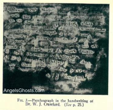 A photo of the psychograph handwriting...