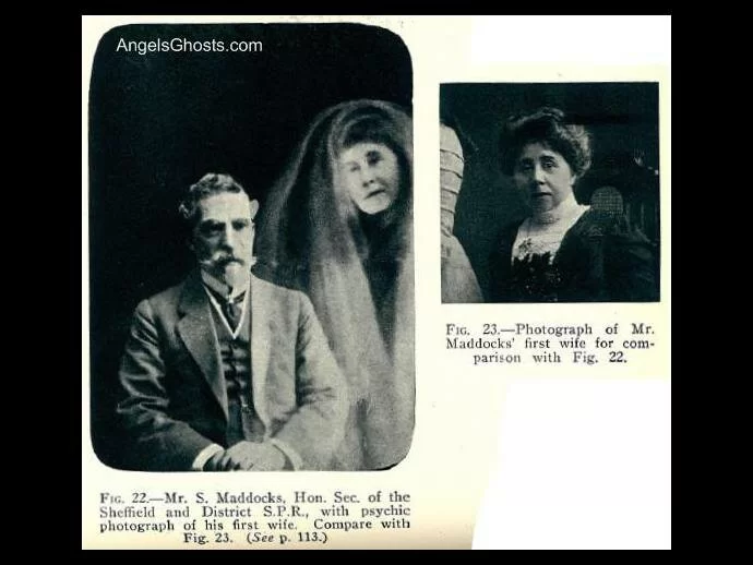 Psychic photo reveals what could be the image of his first wife (comparison photo included)...