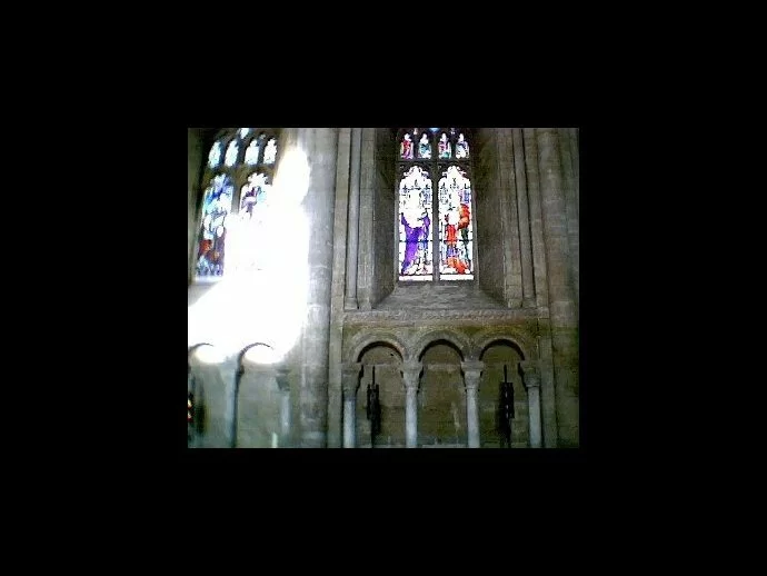 A second angel photo is captured in the same church...