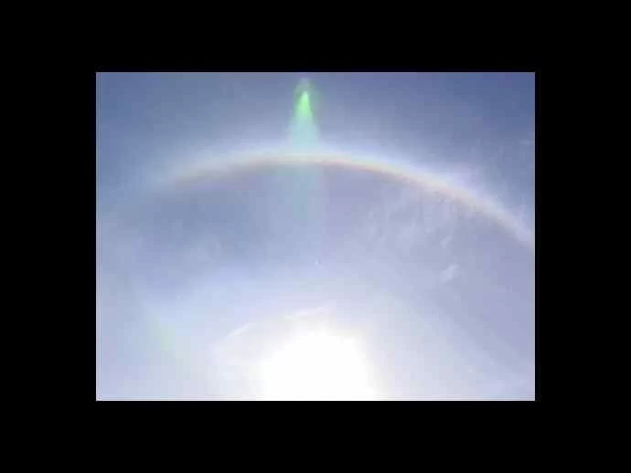 Circular Rainbow Angel Picture