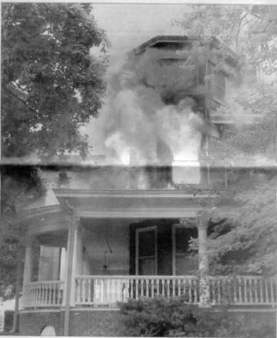 Images of angels in a house fire can be seen in this old newspaper article.