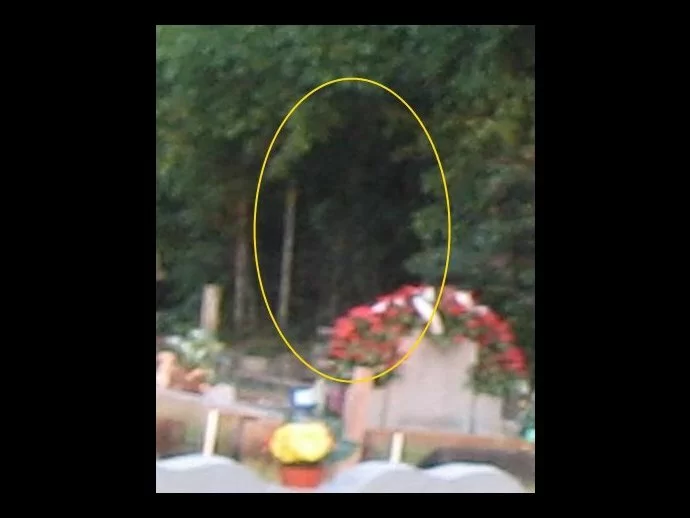 A second close-up of the man-shaped apparition in the shadows.