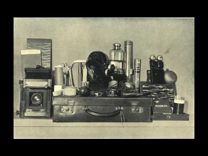 The ghost hunting equipment of Harry Price...