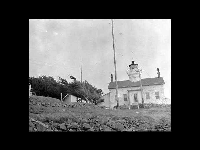 An old coastguard photo of the Battery Point Lighthouse...