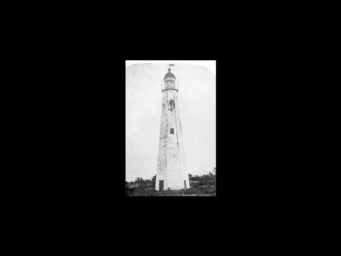 Original St. Simon's Island lighthouse that was destroyed during the Civil War.