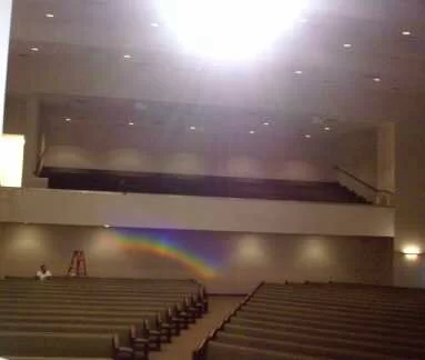 Rainbow In Church Picture!