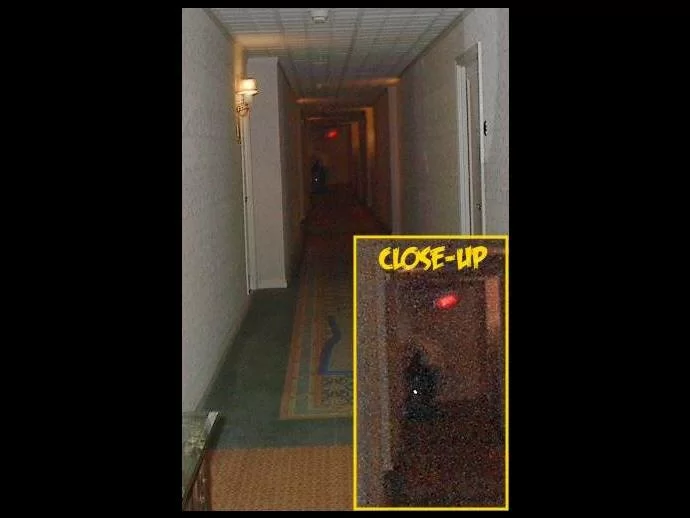 Man In Hallway Ghost Picture