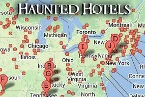 Map of Haunted Hotels