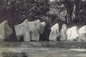 Old Halloween Costumes of Ghosts!
