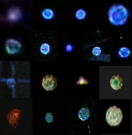 Variations of orbs and colors - photo collage by Saleire