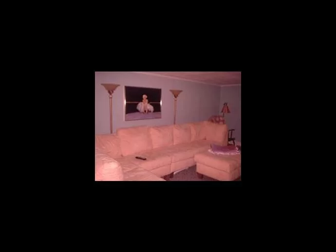 How the room appears in regular light to the same camera.