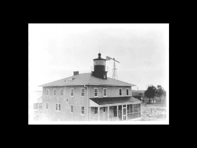 US Coastguard photo of the Point Lookout Lighthouse - circa 1930 - second image.